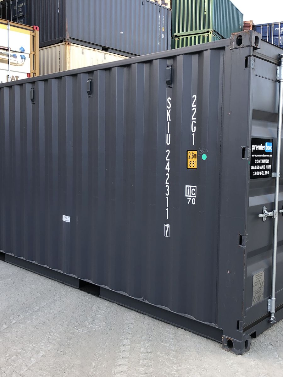 Self storage containers at the Burpengary depot